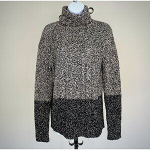 Vince Colorblock Pattern Turtleneck Sweater